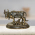 Brass Cow With Calf Statue 1211g
